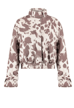 Jaqueta Bomber High Neck Cowprint