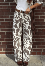 Calça New Baggy Cowprint
