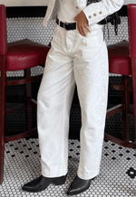 Calça Barrel Clair Off White
