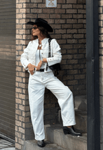 Calça Barrel Clair Off White