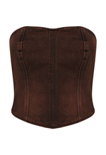 Top Recortes Overlap Brown Estonado