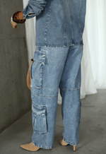 Calça Cargo Fivela District Claro Marmorizado