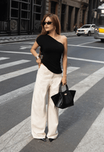 Blusa Um Ombro After Hours Preto