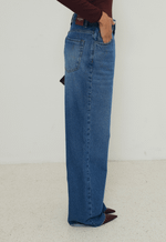 Calça Wide Leg Essentials Médio Nebulizado