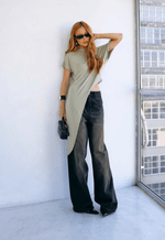 Blusa Assimétrica Muse Folha Seca