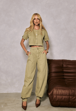 Blusa Cropped Margot Folha Seca