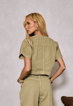 Blusa Cropped Margot Folha Seca