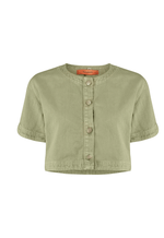 Blusa Cropped Margot Folha Seca