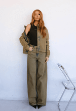 Calça Barrel Muse Olive Dust