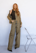 Jaqueta Ampla Muse Olive Dust