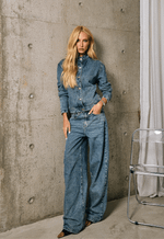 Calça Barrel Muse Dirty Wash