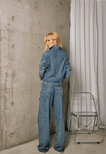 Calça Barrel Muse Dirty Wash