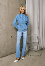 Calça Mom Fit Boulevard Claro
