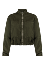 Jaqueta Bomber Zip Verde Coco