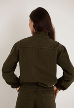 Jaqueta Bomber Zip Verde Coco