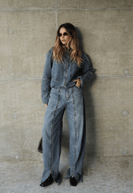Jaqueta Bomber Zip Dirty Wash
