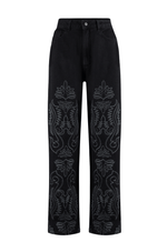 Calça New Baggy Bordado Midnight Black