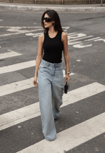 Calça Extra Wide Leg Dirty Wash