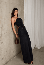 Top Recortes Overlap Black Estonado