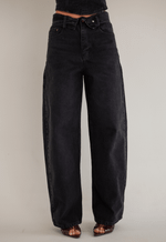 Calça Baggy Overlap Black Estonado