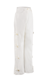 Calça Baggy Abertura Harbor Off White