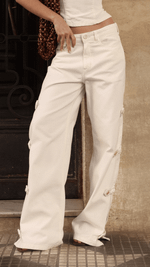 Calça Baggy Abertura Harbor Off White