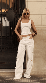 Calça Baggy Abertura Harbor Off White
