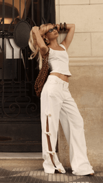 Calça Baggy Abertura Harbor Off White
