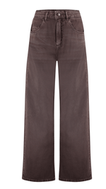 Calça Baggy Bastille Marrom Estonado