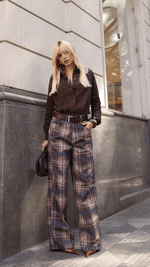 Calça Baggy Bastille Xadrez Lucky
