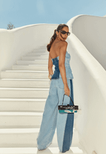 Calça Barrel Duo Blue