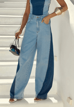 Calça Barrel Duo Blue