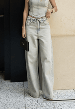 Calça Baggy Overlap Claro Vintage
