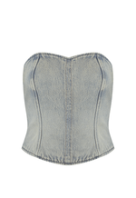 Top Recortes Overlap Claro Vintage