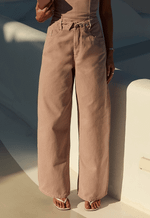 Calça Baggy Overlap Rosê
