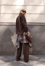 Calça Baggy Bastille Marrom Estonado