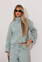 Camisa Gola Alta Voyager Dirty Wash