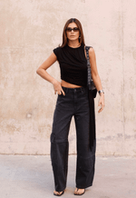 Calça Balloon Cargo Verona Black