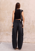 Calça Balloon Cargo Verona Black