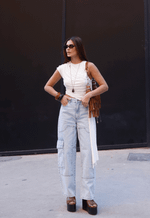 Blusa Transpassada Flow Off White