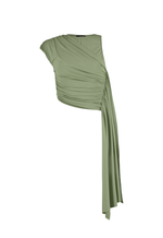 Blusa Transpassada Flow Verde Toscana