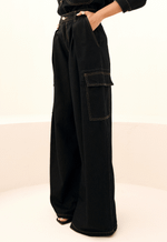 Calça Pantalona Amalfi Brown Wash