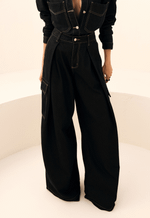 Calça Pantalona Amalfi Brown Wash