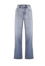 Calça Reta Ziper Frame Médio Marmorizado