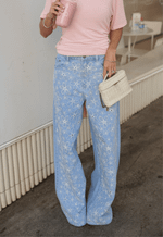 Calça Super Wide Leg Jardin Claro