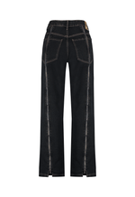 Calça Reta Ziper Frame Dirty Wash Escuro