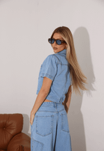 Blusa Cropped Flight Claro