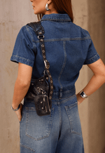 Blusa Cropped Flight Dirty Escuro