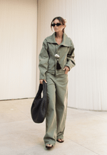 Calça Baggy Bastille Verde Toscana