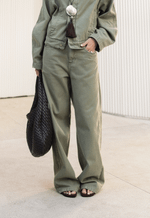 Calça Baggy Bastille Verde Toscana